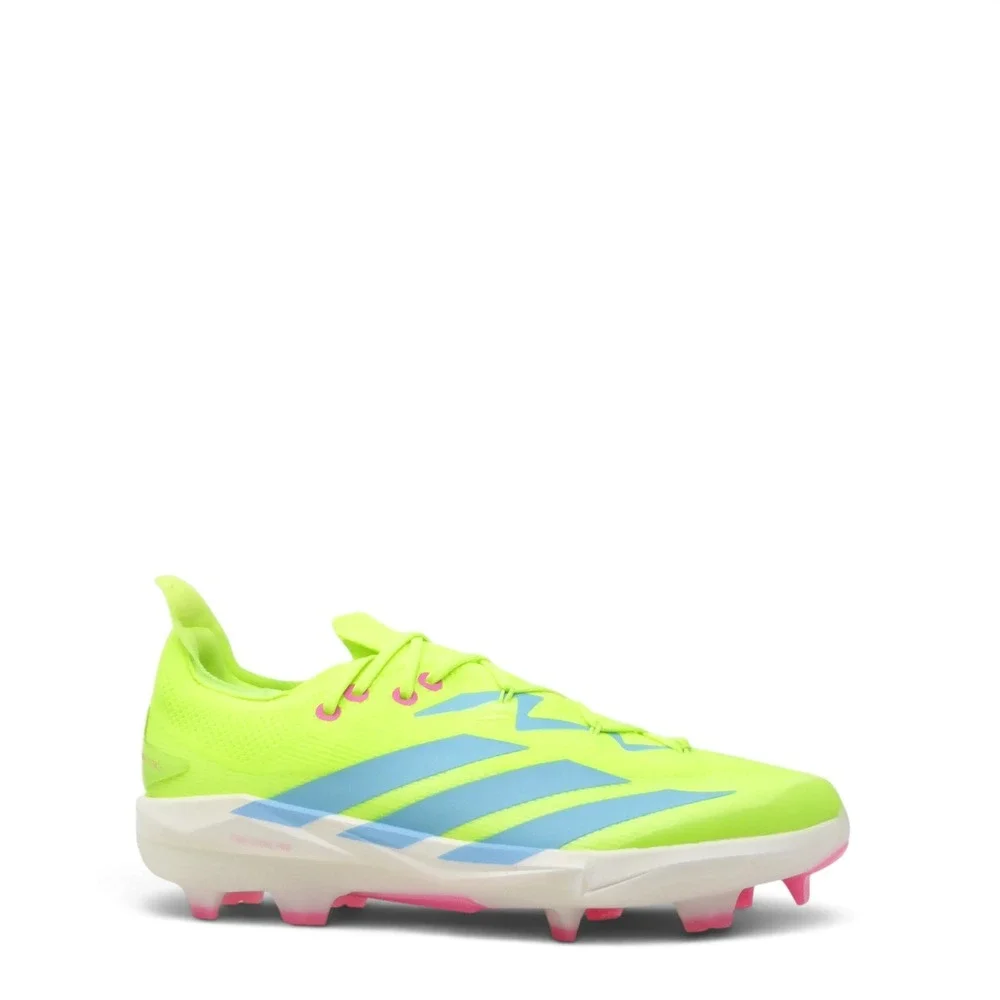 Adidas Mens Adizero Electric+ 2 Baseball Cleats Shoes Yellow Pink Size 13.5